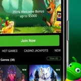 Casino lobby on a smartphone