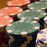 Stacks of casino chips